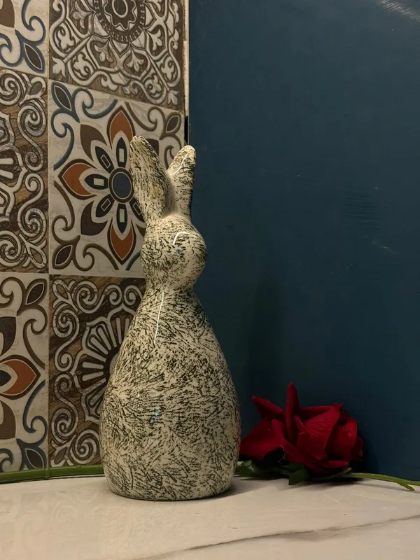 Kraftlik_Handicrafts_Handmade_Decorative_Rabbit_Shape_Ceramic_Showpiece_Tabletop_Centeriece_Home_Living_Room_Decor_Wedding_Item_(Green,_1)