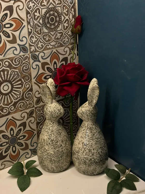 Kraftlik_Handicrafts_Handmade_Decorative_Rabbit_Shape_Ceramic_Showpiece_Tabletop_Centeriece_Home_Living_Room_Decor_Wedding_Item_(Green,_2)