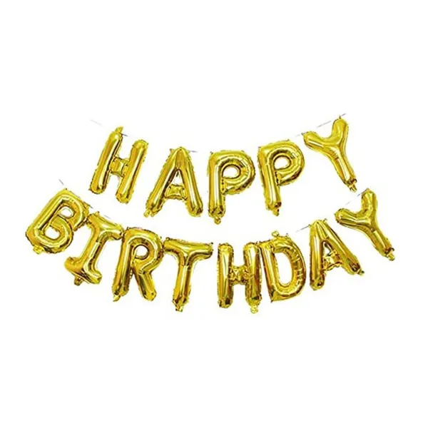 Kraftlik_Handicrafts_Happy_Birthday_13_Letters_Metallic_Rose_Gold_Foil_Balloons_Banner_|_Reusable_Balloons_For_Birthday_Decoration_of_Friends/Boys/Girls/Mother/Father/Husband/Wife_(Golden)