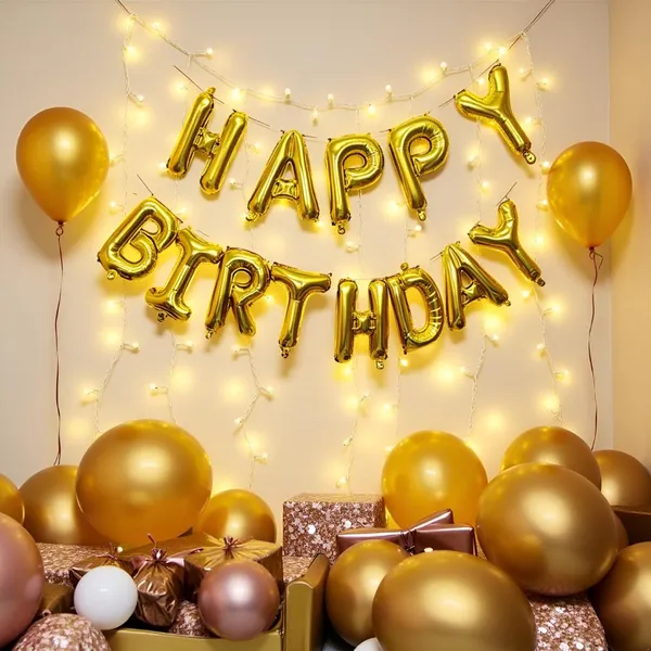 Kraftlik_Handicrafts_Happy_Birthday_13_Letters_Metallic_Rose_Gold_Foil_Balloons_Banner_|_Reusable_Balloons_For_Birthday_Decoration_of_Friends/Boys/Girls/Mother/Father/Husband/Wife_(Golden)