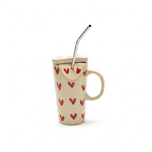 Kraftlik_Handicrafts_Heart_Print_Ceramic_Coffee_Cup_with_Lid_&_Stainless_Steel_Straw_|_Reusable_Travel_Mug_for_Coffee,_Tea,_Juice_&_Smoothies_|_Aesthetic_Drinkware_(Pack_of_1)