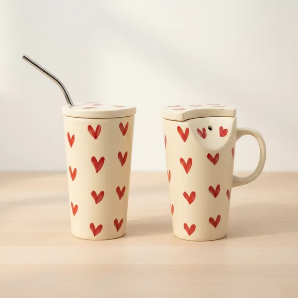 Kraftlik_Handicrafts_Heart_Print_Ceramic_Coffee_Cup_with_Lid_&_Stainless_Steel_Straw_|_Reusable_Travel_Mug_for_Coffee,_Tea,_Juice_&_Smoothies_|_Aesthetic_Drinkware_(Pack_of_2)
