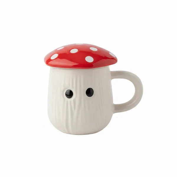 Kraftlik_Handicrafts_Mushroom_Shape_Ceramic_Coffee_Mug_|_Cute_Red_&_White_Designer_Tea_Cups_|_Creative_Drinkware_for_Home,_Office_&_Gifting_(Pack_of_1)