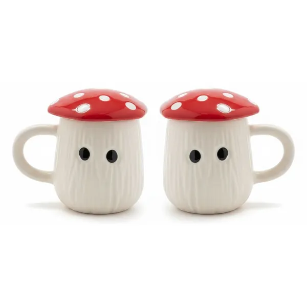 Kraftlik_Handicrafts_Mushroom_Shape_Ceramic_Coffee_Mug_|_Cute_Red_&_White_Designer_Tea_Cups_|_Creative_Drinkware_for_Home,_Office_&_Gifting_(Pack_of_2)