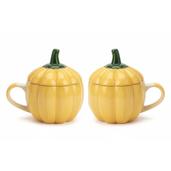 Kraftlik_Handicrafts_Pumpkin_Shape_Ceramic_Mug_with_Lid_|_Cute_Autumn_Design_Tea_&_Coffee_Cup_|_Decorative_Drinkware_for_Home,_Office_&_Gifting_(Pack_of_2)