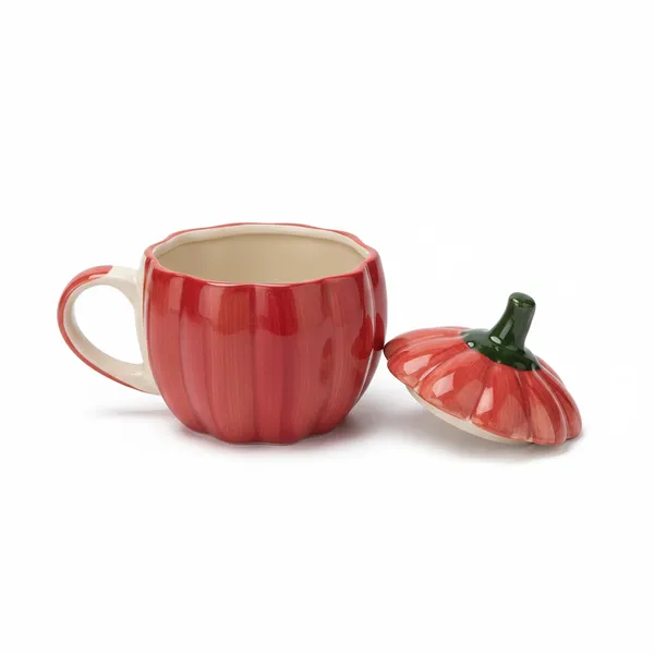 Kraftlik_Handicrafts_Pumpkin_Shape_Ceramic_Mug_with_Lid_|_Cute_Autumn_Design_Tea_&_Coffee_Cup_|_Decorative_Drinkware_for_Home,_Office_&_Gifting_(RED_Pack_of_2)