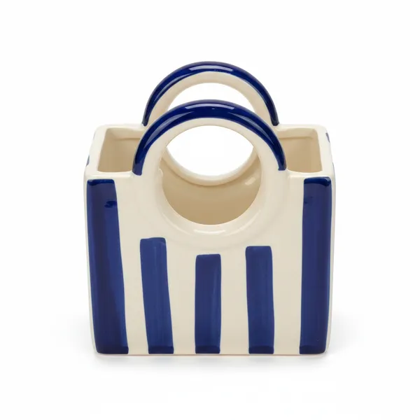 Kraftlik_Handicrafts_Striped_Basket_Shape_Ceramic_Flower_Vase_|_Blue_&_White_Decorative_Table_Vase_for_Home_Décor,_Living_Room_&_Office_(Pack_of_1)