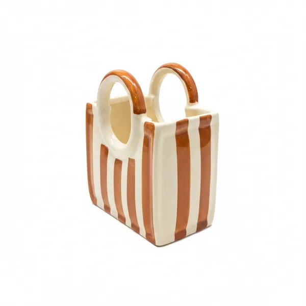 Kraftlik_Handicrafts_Striped_Basket_Shape_Ceramic_Flower_Vase_|_Brown_&_White_Decorative_Table_Vase_for_Home_Décor,_Living_Room_&_Office_(Pack_of_1)