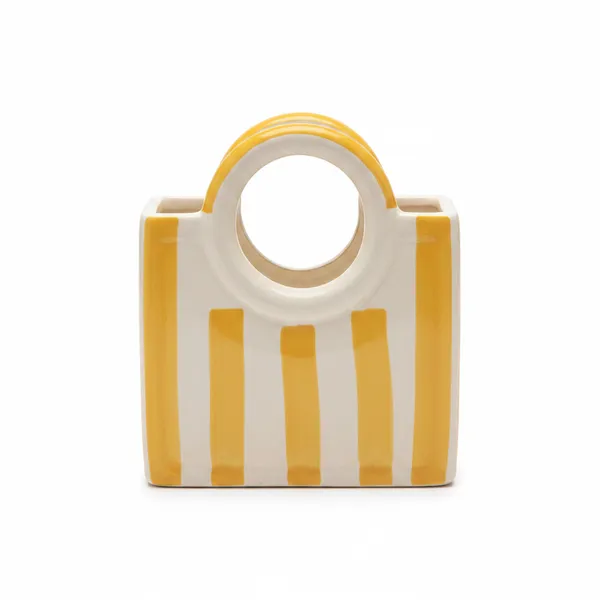 Kraftlik_Handicrafts_Striped_Basket_Shape_Ceramic_Flower_Vase_|_Yellow_&_White_Decorative_Table_Vase_for_Home_Décor,_Living_Room_&_Office_(Pack_of_1)