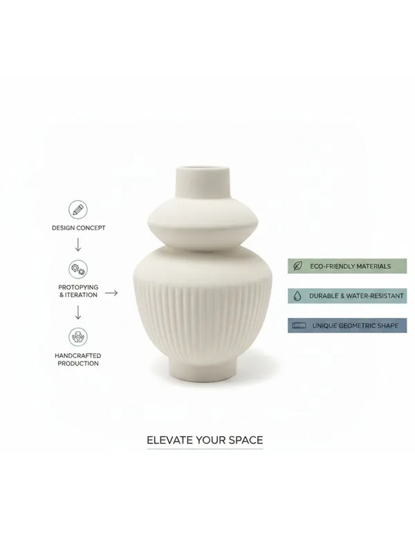 Kraftlik_Handicrafts_White_Ceramic_Temple_Vase_for_Home_Décor_|_Modern_Ribbed_Decorative_Flower_Vase_for_Living_Room,_Bedroom_&_Office_(Temple_Vase_White_(Pack_of_1)-Large)
