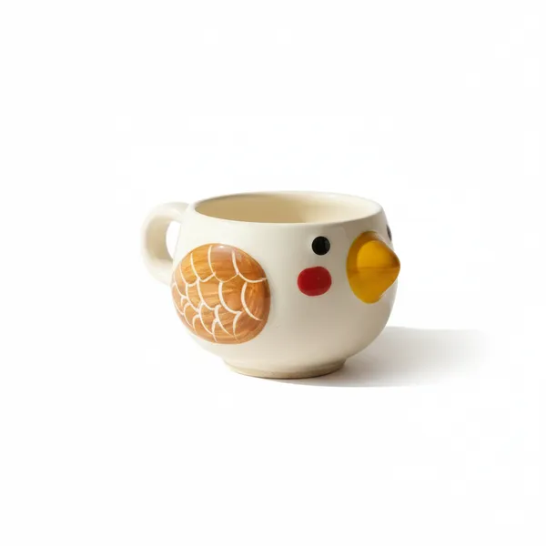 Kraftlik_Handicrafts_Bird_Shape_Ceramic_Coffee_Mug_|_Cute_Chick_Design_Tea_Cup_|_Creative_Designer_Mug_for_Home,_Office_&_Gifting_(Pack_of_2)