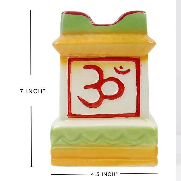 Kraftlik_Handicrafts_Ceramic_Tulsi_Pot_|_Decorative_Round_Planter_for_Home_Temple,_Balcony_&_Garden_|_Traditional_Indoor_Outdoor_Plant_Pot_for_Tulsi_Plant_(Pack_of_1)