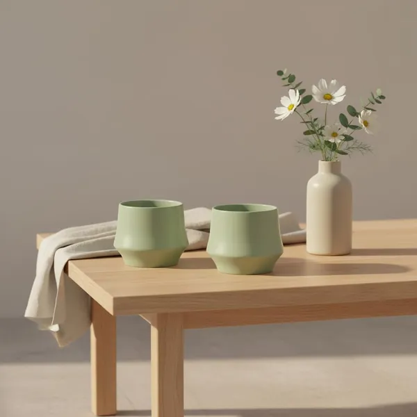 Kraftlik_Handicrafts_Matte_Green_Ceramic_Planter_Pot_?_Medium_Round_Indoor_&_Outdoor_Plant_Pot_with_Drainage_Hole_for_Succulents,_Flowers_&_Herb_Plants_|_Home,_Office_&_Balcony_D?cor_(Pack_of_2)