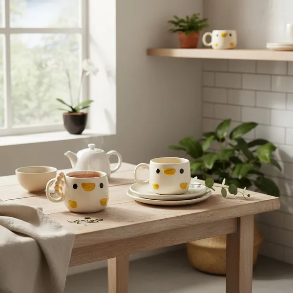 Kraftlik_Handicrafts_Cute_Duck_Face_Ceramic_Mug_for_Kids_|_Mini_Cartoon_Animal_Coffee,_Tea_&_Milk_Cup_with_Handle_|_Cream_Color_Breakfast_Mug_for_Home,_Kitchen,_Gifting,_Snacks_&_Desserts_(Pack_of_2)