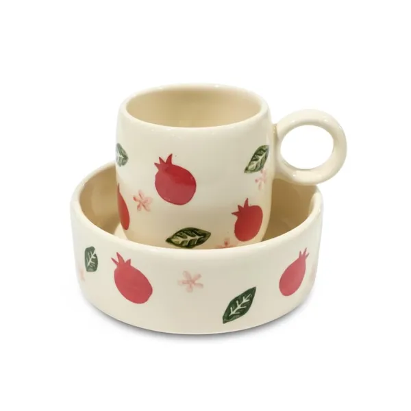 Kraftlik_Handicrafts_Print_Ceramic_Cup_with_Round_Saucer_(Pack_of_1)_|_Decorative_Tea_&_Coffee_Mug_|_Multi-Purpose_Mug_with_Handle_for_Home_&_Office_|_Kitchen_D?cor_&_Gifting_(Pomegranate_Cup_with_Saucer_(Pack_of_1))