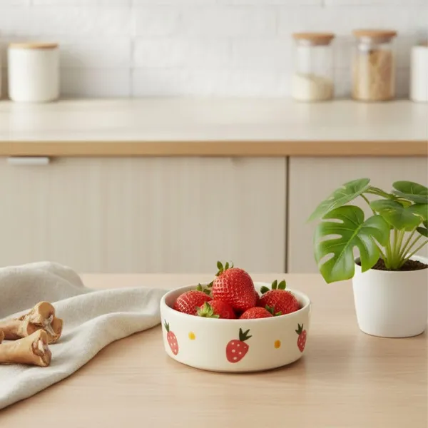 Kraftlik_Handicrafts_Print_Ceramic_Cup_with_Round_Saucer_(Pack_of_1)_|_Decorative_Tea_&_Coffee_Mug_|_Multi-Purpose_Mug_with_Handle_for_Home_&_Office_|_Kitchen_D?cor_&_Gifting_(Strawberry_Cup_with_Saucer_(Pack_of_1))