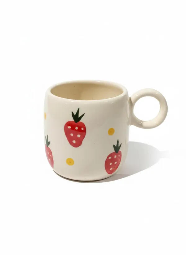Kraftlik_Handicrafts_Print_Ceramic_Cup_|_Decorative_Tea_&_Coffee_Mug_|_Multi-Purpose_Mug_with_Handle_for_Home_&_Office_|_Kitchen_D?cor_&_Gifting_(Strawberry_Print_Ceramic_Tea_Cup_(Pack_of_1))
