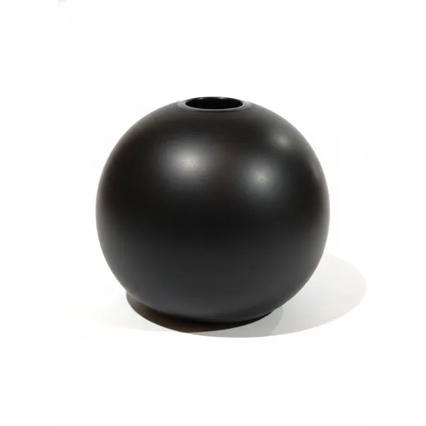 Kraftlik_Handicrafts_Matte_White_Round_Ceramic_Flower_Vase_|_Small_Modern_Tabletop_Bud_Vase_for_Home_&_Office_D?cor_(Black_Pack_of_1)
