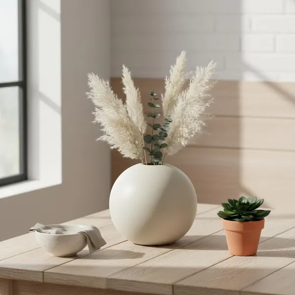 Kraftlik_Handicrafts_Matte_White_Round_Ceramic_Flower_Vase_|_Small_Modern_Tabletop_Bud_Vase_for_Home_&_Office_D?cor_(White_Pack_of_1)