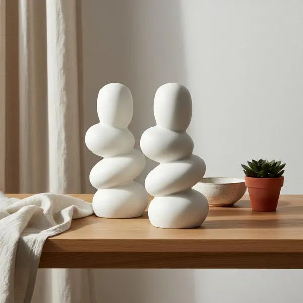 Kraftlik_Handicrafts_Abstract_Stacked_Ceramic_Sculpture_Vase_|_Modern_Minimalist_Tabletop_Decorative_Showpiece_for_Living_Room,_Bedroom_&_Office_D?cor_(2)