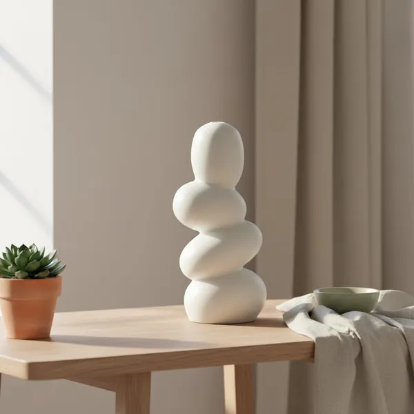 Kraftlik_Handicrafts_Abstract_Stacked_Ceramic_Sculpture_Vase_|_Modern_Minimalist_Tabletop_Decorative_Showpiece_for_Living_Room,_Bedroom_&_Office_D?cor_(1)