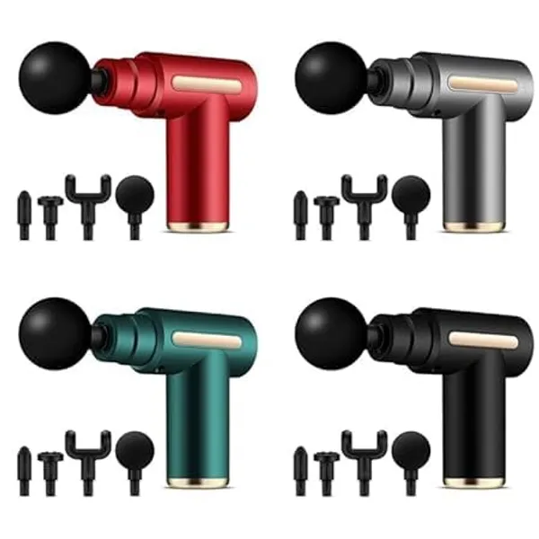 Pain_Relief_Oil,_100%_Natural_Joint_And_Muscle_Care,_No_Mineral_Oil,_Silicone_Or_Paraben,_100Ml_&_Professional_Massage_Gun_With_4_Attachments,_Deep_Tissue_Percussion_Massager_Combo