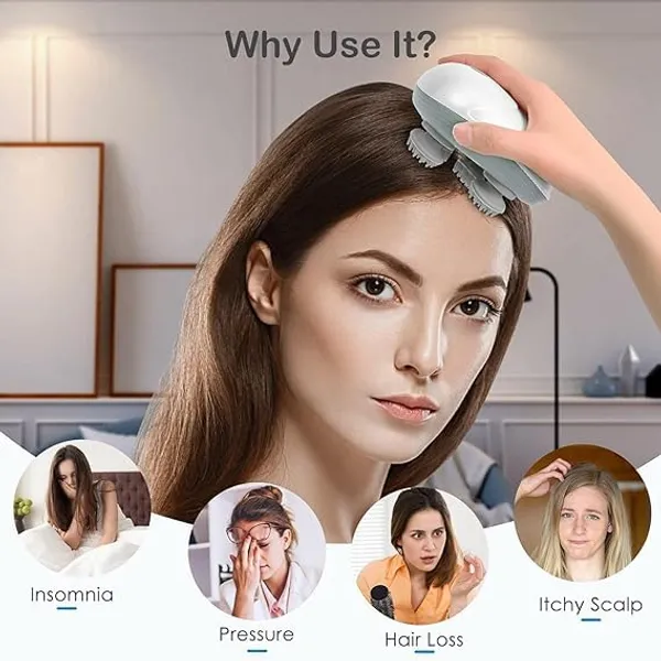 Electric_Head,Scalp_Massager_Rechargeable_Head_Kneading_Massage_Machine_3_Speed_Mode_Handheld.Portable,Scalp_Scratcher_Body_Massager_For_Hair_Growth,Deep_Clean_&_Stress_Relaxation_(White)