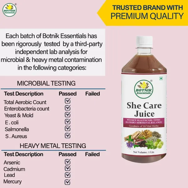 She_Care_Juice_|Supports_Hormonal_Balance_&_Healthy_Cycle__|Enhances_Energy_–_Helps_in_Conceive_|_PCOS,_PCOD,_Period_Pain_Relief_|Chasteberry,_Shatavari, Gokshur_&_Other_Herbs_|_100%_Natural_I_No_Added_Sugar_I_1L