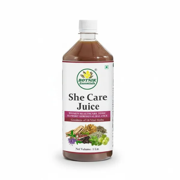 She_Care_Juice_|Supports_Hormonal_Balance_&_Healthy_Cycle__|Enhances_Energy_–_Helps_in_Conceive_|_PCOS,_PCOD,_Period_Pain_Relief_|Chasteberry,_Shatavari, Gokshur_&_Other_Herbs_|_100%_Natural_I_No_Added_Sugar_I_1L