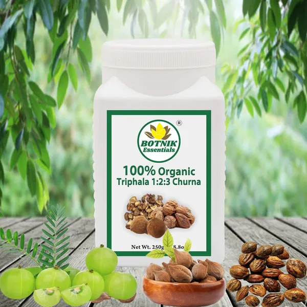 100%_Organic_Triphala_1:2:3_Churna-250Gm_For_Acidity_Gas_Constipation_Indigestion_Colon_Cleansing,_Formula_By_Maharishi_Vagbhata_In_Astang_Hridayam.