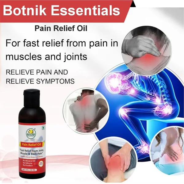 Pain_Relief_Oil,_100%_Natural_Joint_And_Muscle_Care,_No_Mineral_Oil,_Silicone_Or_Paraben,_100Ml_&_Professional_Massage_Gun_With_4_Attachments,_Deep_Tissue_Percussion_Massager_Combo