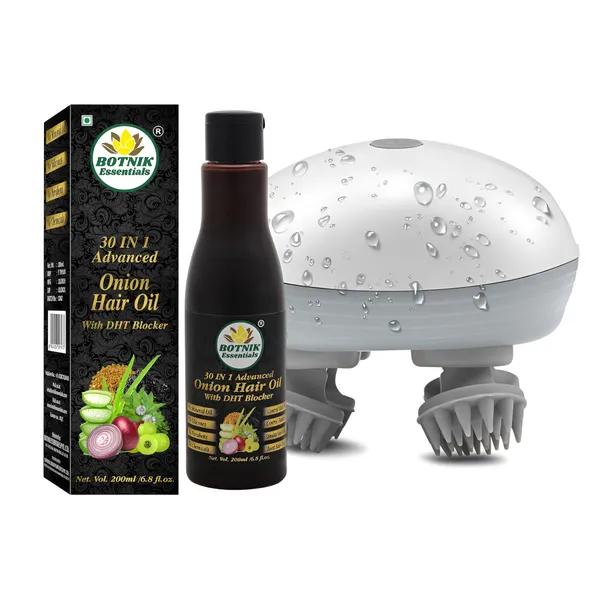 30_In_1_Advanced_Onion_Hair_Oil_With_DHT_Blocker-_200_Ml_&_Electric_Head_Scalp_Massager__Combo