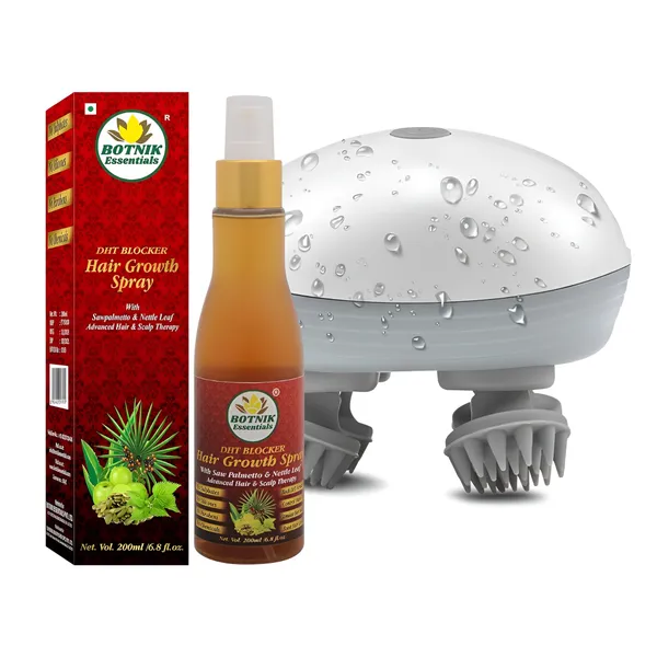 Electric_Head,Scalp_Massager_Rechargeable_Head_Kneading_Massage_Machine_3_Speed_Mode_Handheld.Portable,Scalp_Scratcher_Body_Massager_Essentials_Dht_Blocker_Hair_Growth_Spray,_With_Sawpalmetto,_Nettle_Leaf,_Rosemary_And_14_More_Vital_Herbs-200Ml