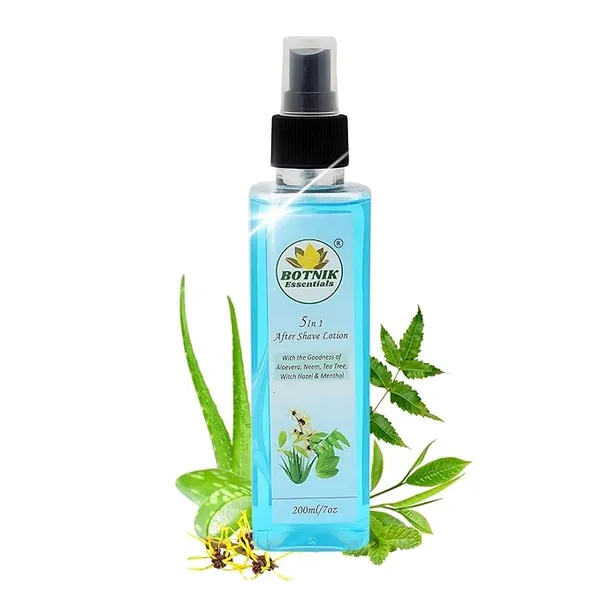 5_in1_After_Shave_Lotion_for_Men-_200ML_with_Aloevera,_Neem,_Tea_tree_oil,_Witch_hazel_&_Menthol