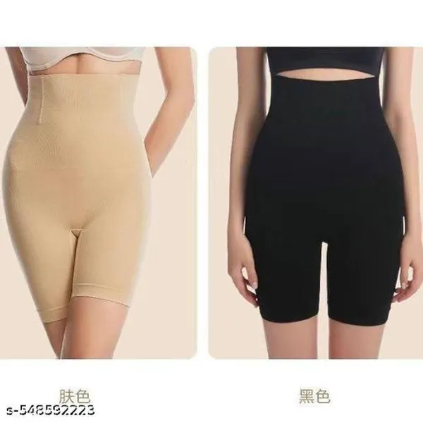 Pack_Of_2_Tummy_Tucker_High_Waisted_Shapewear_with_Anti_Rolling_Strip,_Breathable_Fabric_Panels,_And_Seamless_Bust_Support_For_Bridal_Or_Evening_Wear|_Tummy_Control_Shaper_Compression_Underwear_and_Posture_Support