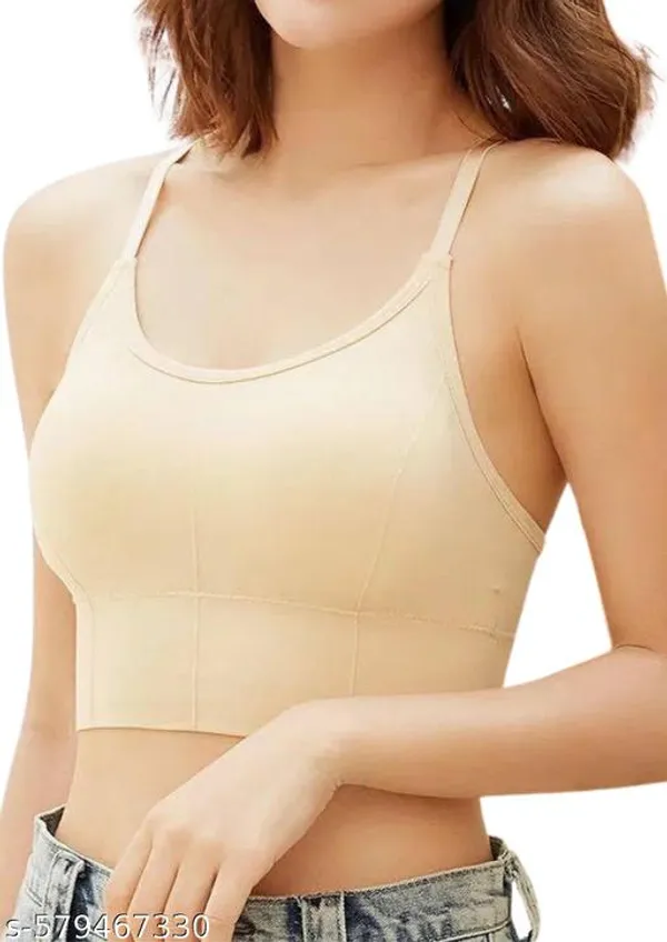 Pack_Of_4_Women's_Seamless_Lightly_Padded_Sports_Bras_Yoga,_Workout_&_Everyday_Bralette