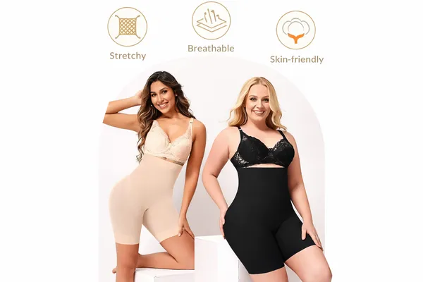 Pack_Of_2_Tummy_Tucker_High_Waisted_Shapewear_with_Anti_Rolling_Strip,_Breathable_Fabric_Panels,_And_Seamless_Bust_Support_For_Bridal_Or_Evening_Wear|_Tummy_Control_Shaper_Compression_Underwear_and_Posture_Support