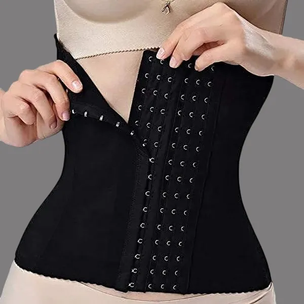 Black_Cotton_Lycra_Solid_Tummy_&_Thigh_Shaper_For_Women