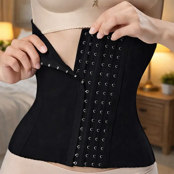 Black_Cotton_Lycra_Solid_Tummy_&_Thigh_Shaper_For_Women