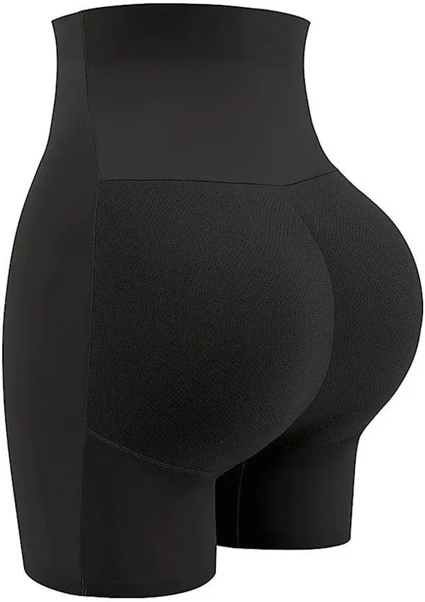 Black_Polyester_And_Nylon_Fabric_Solid_Body_Shaper_For_Women