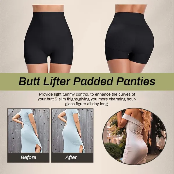 Black_Polyester_And_Nylon_Fabric_Solid_Body_Shaper_For_Women