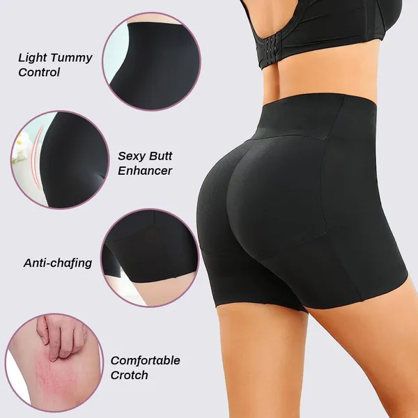Black_Polyester_And_Nylon_Fabric_Solid_Body_Shaper_For_Women