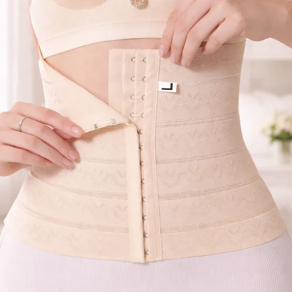 Beige_Cotton_Lycra_Blend_Solid_Tummy_&_Thigh_Shaper_For_Women