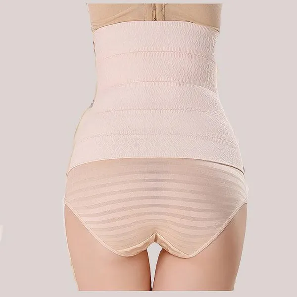 Beige_Cotton_Lycra_Blend_Solid_Tummy_&_Thigh_Shaper_For_Women