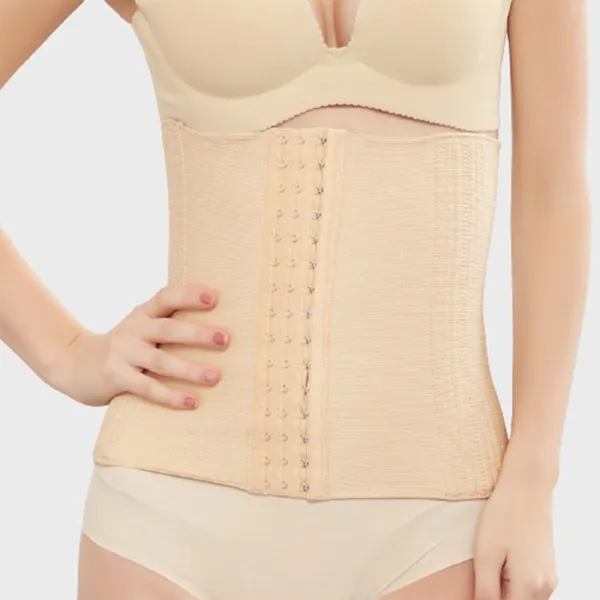 Beige_Cotton_Lycra_Blend_Solid_Tummy_&_Thigh_Shaper_For_Women