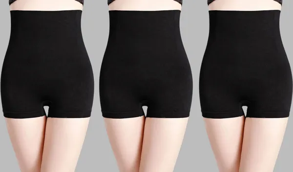 Pack_Of_3_Black_Cotton_Lycra_Blend_Solid_Tummy_&_Thigh_Shaper_For_Women