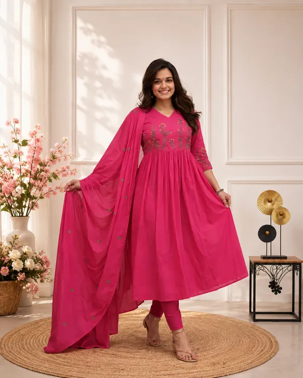 Embroidered_Cotton_Kurta_Pant_with_mulmul_Dupatta_Set_(3-Pc_Set)