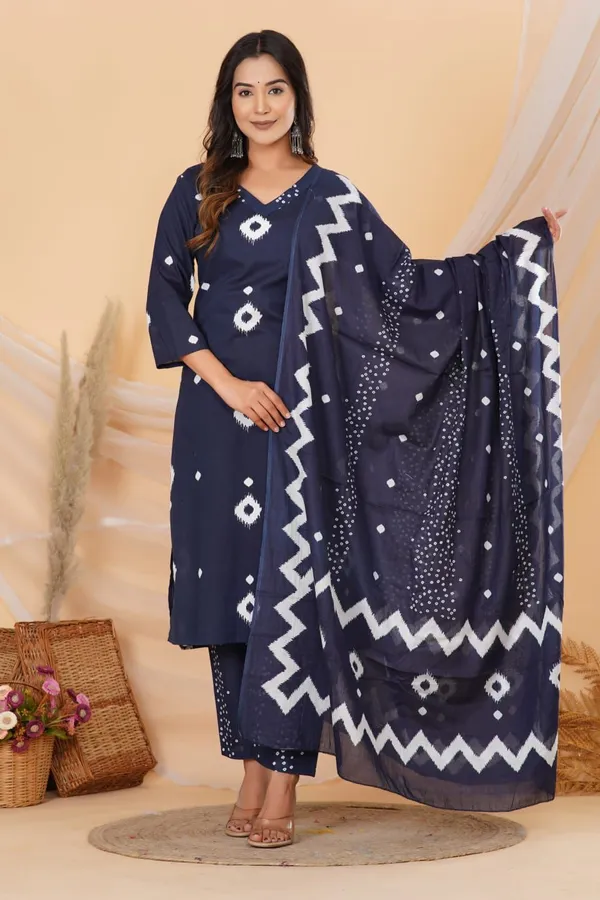 Blue_Printed_Pure_Cotton_Suit_Set_with_Dupatta_&_Pant
