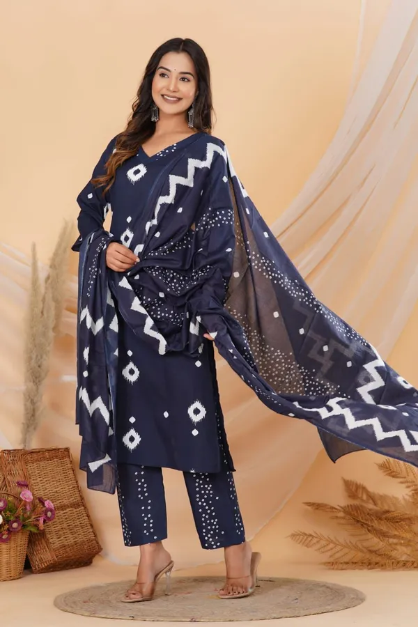 Blue_Printed_Pure_Cotton_Suit_Set_with_Dupatta_&_Pant
