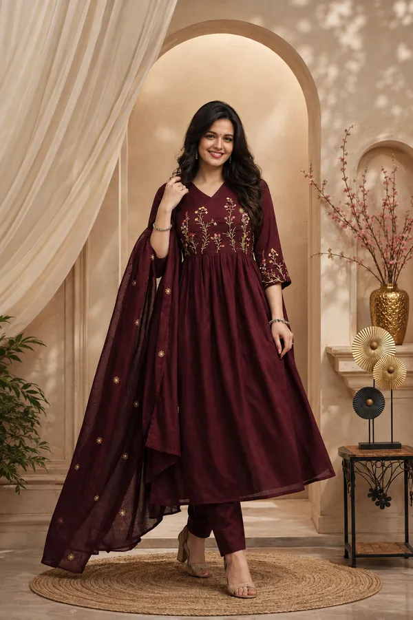 Embroidered_Cotton_Kurta_Pant_with_mulmul_Dupatta_Set_(3-Pc_Set)